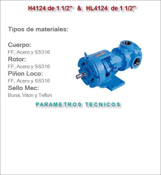 Bomba de engranajes Internos Viking Modelos H4124 y HL4124